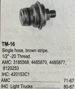 Standard TM16 Alipainesäädin