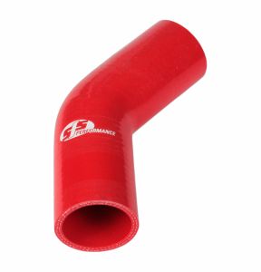 Silikoniletku 45 kulma 63mm punainen