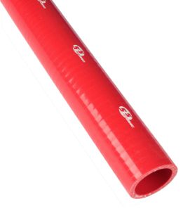 Silikoniletku suora 38mm punainen