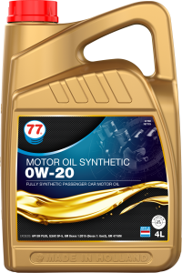 77 LUBRICANTS MOTOR OIL SYNTHETIC 0W-20 4L