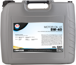 77 LUBRICANTS MOTOR OIL LE 5W-40 20L