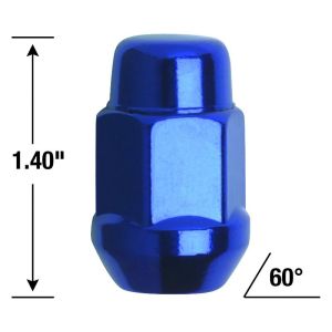 Kartiomutteri 12x1,25mm Sininen 4 kpl