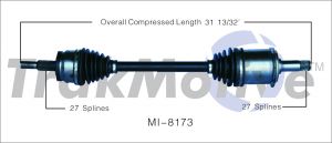 TrakMotive MI8173 Vetoakseli