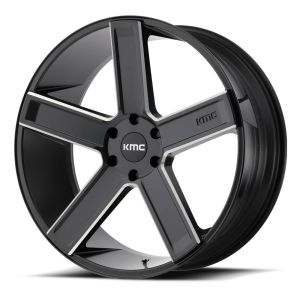 KMC KM702 22x9 black milled